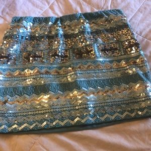 Beautiful sequin elastic waist squirt by Verty